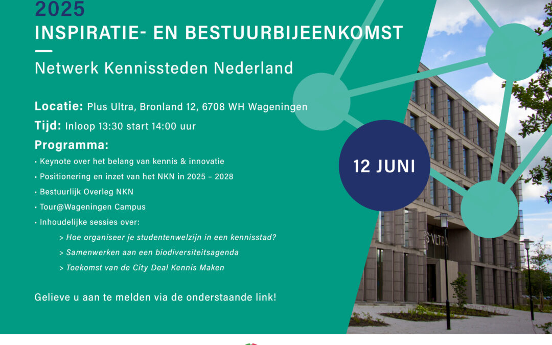 Inspiratie- en Bestuursbijeenkomst Netwerk Kennissteden Nederland